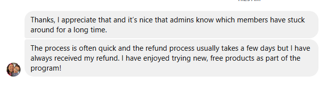 Member feedback
